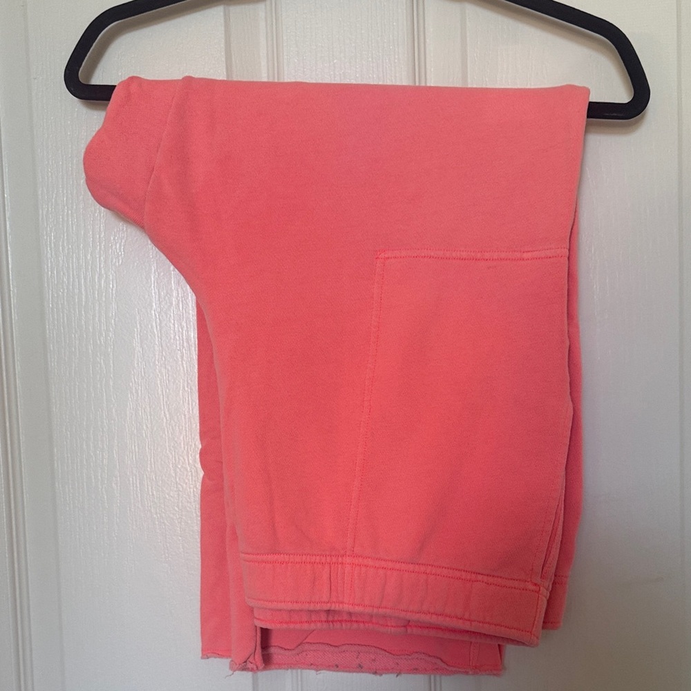 aerie Coral Pink Logo Lounge Sweatshirt